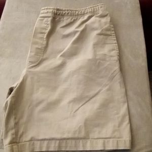 Cherokee, Drawstring Khaki Shorts. XL 100% cotton